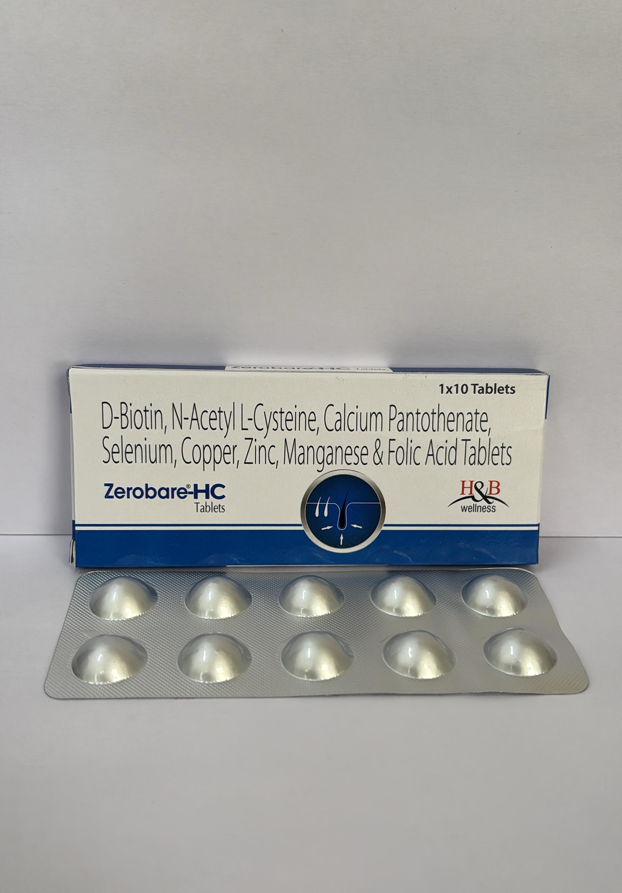 ZEROBARE HC TABLETS